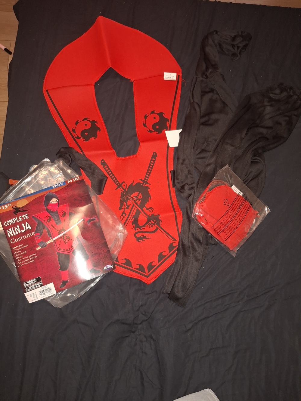 & Other Stories Red and Black Ninja Costume Set